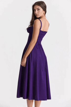Vestido Leveza Floral com Corset e Fenda | Shop Lumieér