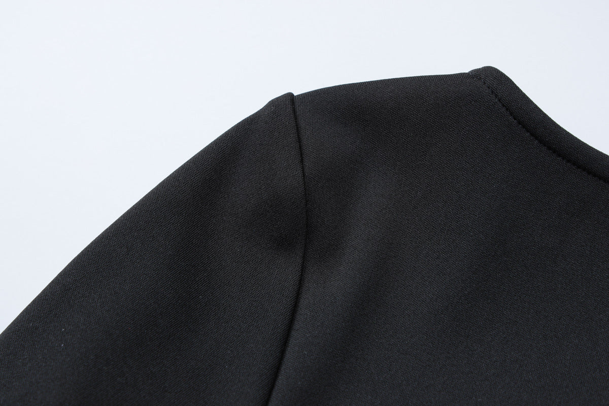 Vestido Preto com Babados