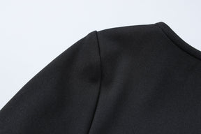 Vestido Preto com Babados