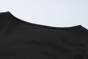 Vestido Preto com Babados