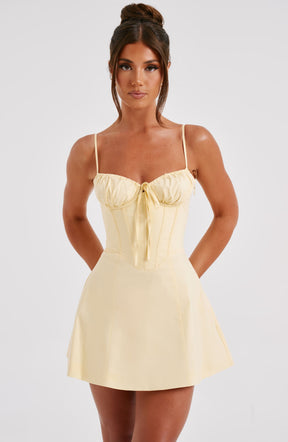 Vestido Clara Curto Corpete – Alça Fina, Modelo Ajustável, Ideal para Festas e Verão