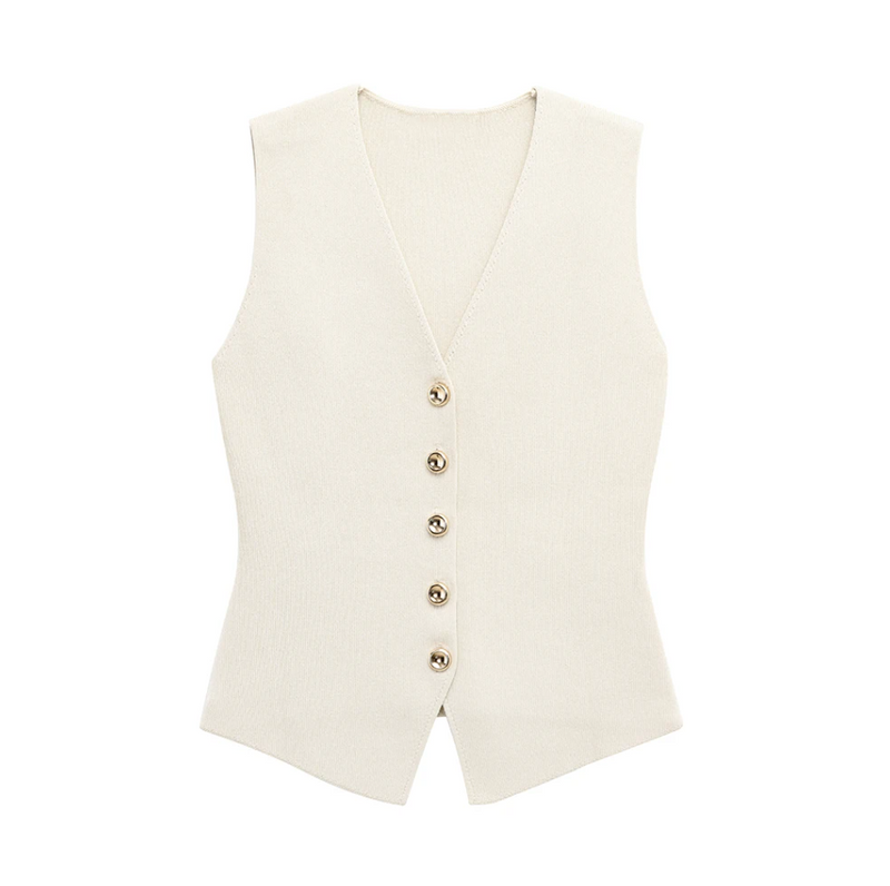 Conjunto Tricot - Conjunto de colete e saia em tricot