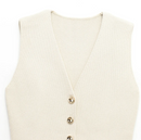 Conjunto Tricot - Conjunto de colete e saia em tricot