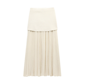 Conjunto Tricot - Conjunto de colete e saia em tricot