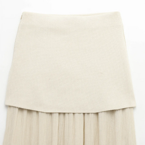 Conjunto Tricot - Conjunto de colete e saia em tricot