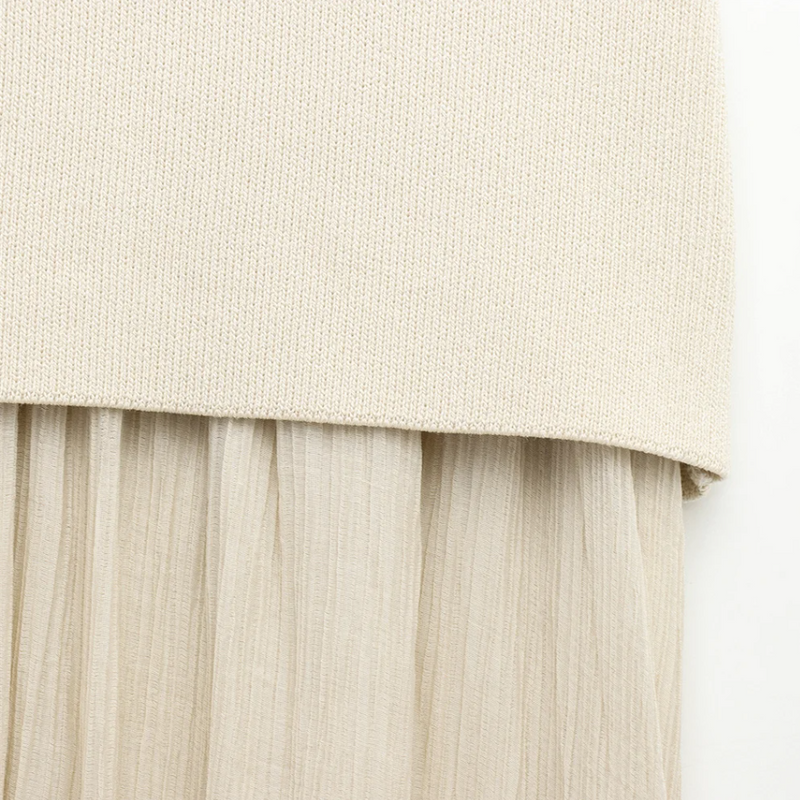 Conjunto Tricot - Conjunto de colete e saia em tricot