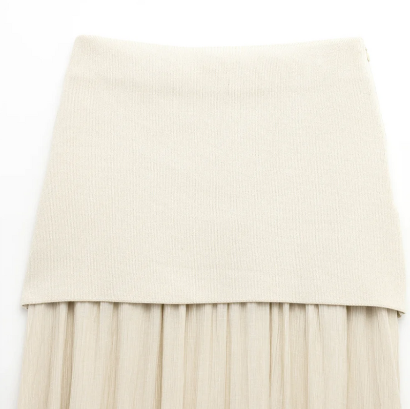 Conjunto Tricot - Conjunto de colete e saia em tricot