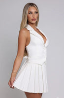 Conjunto Itália - Conjunto de Colete e Saia - Branco