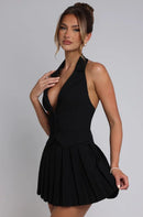 Conjunto Itália - Conjunto de Colete e Saia - Preto