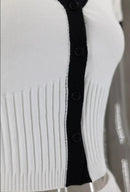 Conjunto Roma  - Top com botões e Saia Midi em tricot