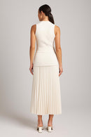 Conjunto Tricot - Conjunto de colete e saia em tricot