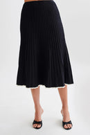 Conjunto Roma  - Top com botões e Saia Midi em tricot