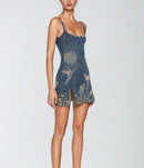 Vestido Eclipse com Brilho Prata e Fenda Sexy | Loja Lumieér