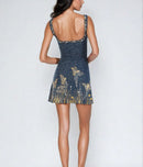 Vestido Eclipse com Brilho Prata e Fenda Sexy | Loja Lumieér