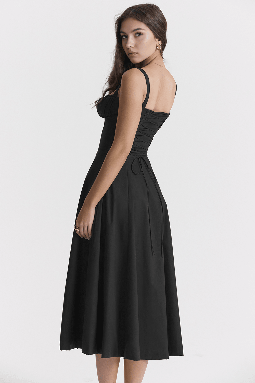 Vestido Leveza Floral com Corset e Fenda | Shop Lumieér