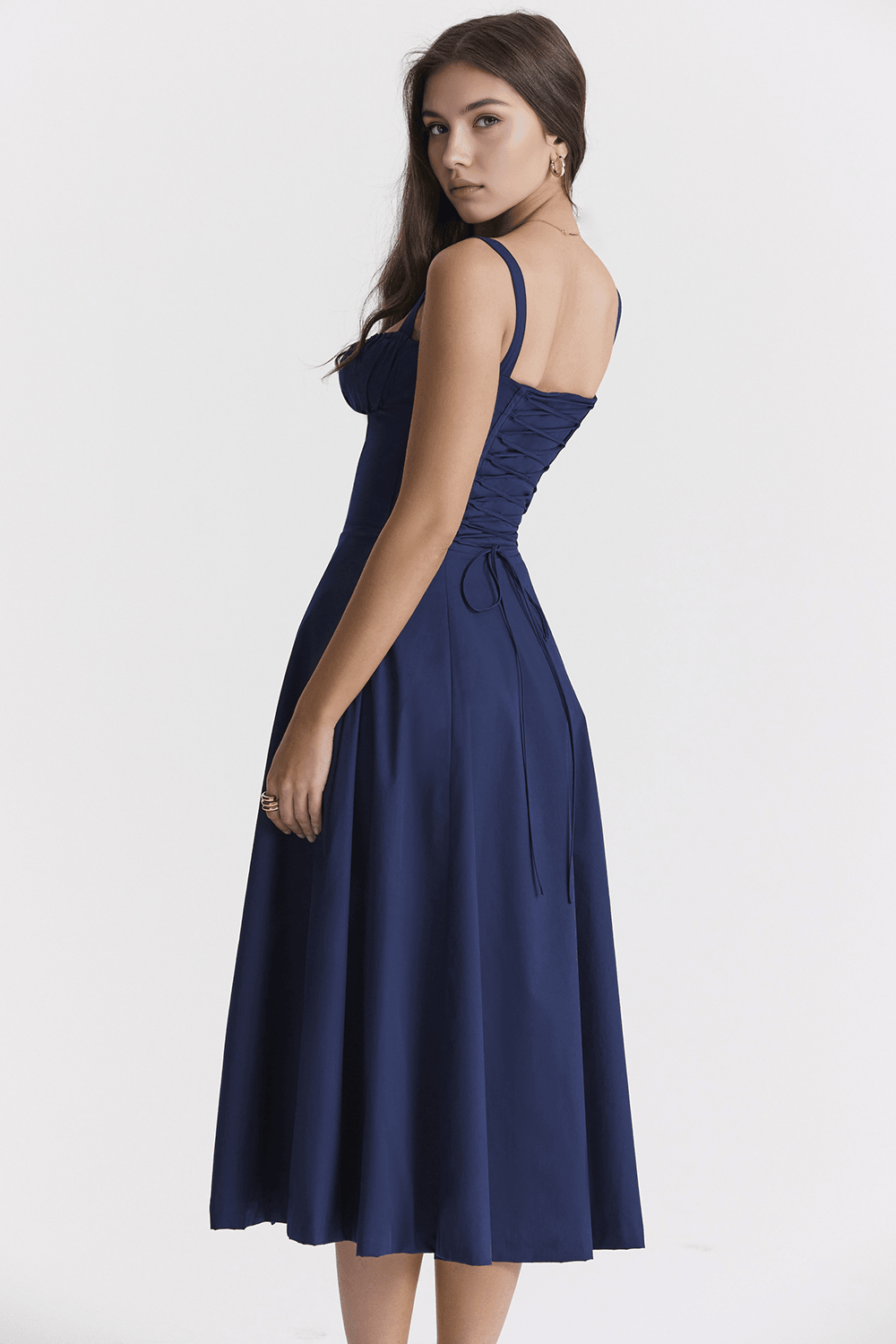 Vestido Leveza Floral com Corset e Fenda | Shop Lumieér